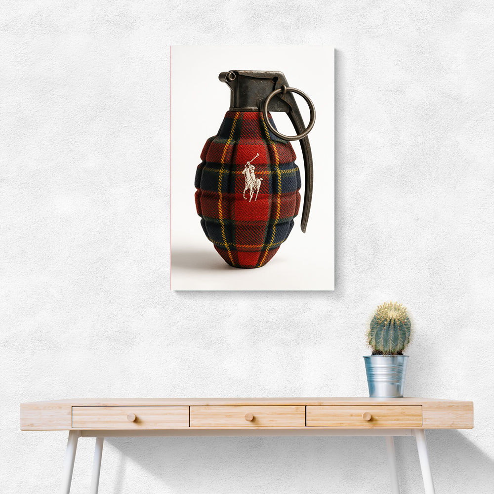 Ralph Lauren Fashion Inspired Grenade Wall Art   